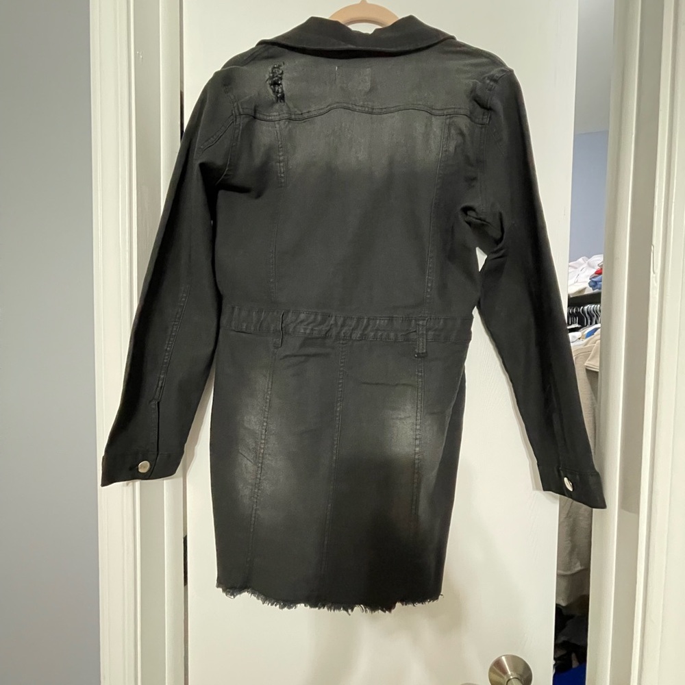 Women's Black Denim jumpsuit
